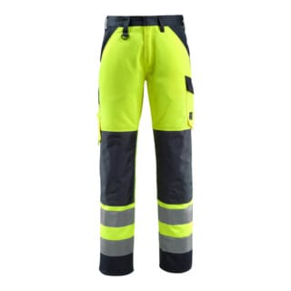 Maitland Hose mit Knietaschen SAFE LIGHT, hi-vis Gelb/Schwarzblau, Größe 82C68