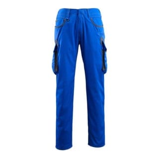 Ingolstadt Hose mit Schenkeltaschen UNIQUE, Kornblau/Schwarzblau, Größe 82C44