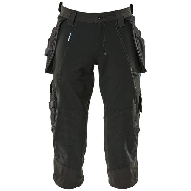 Dreiviertel-Hose mit Hängetaschen ADVANCED, Schwarz, Größe C62
