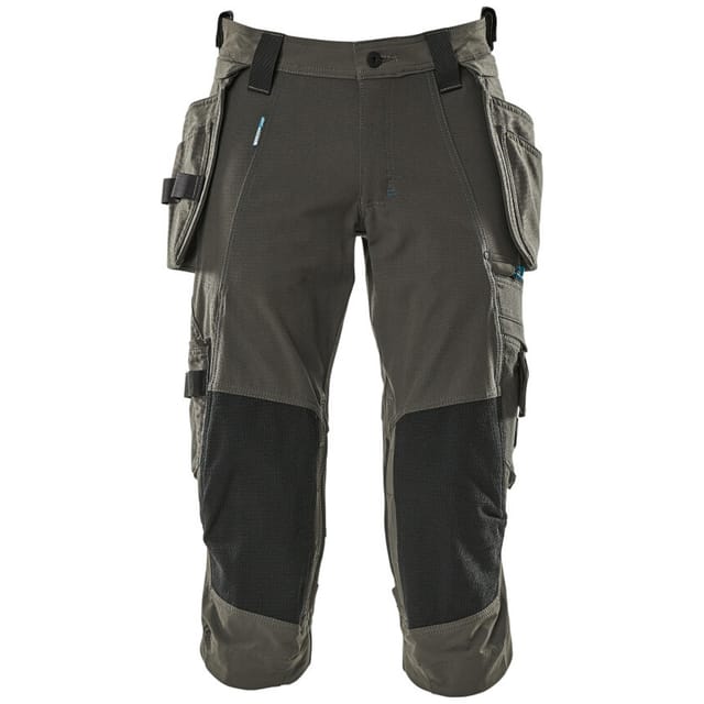 Dreiviertel-Hose mit Hängetaschen ADVANCED, Dunkelanthrazit, Größe C44