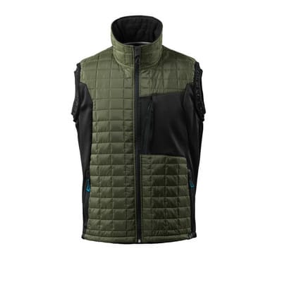 Thermoweste ADVANCED, Moosgrün/Schwarz, Größe L