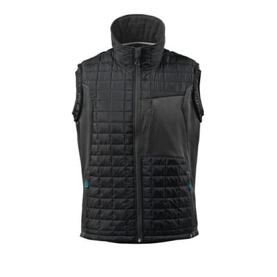 Thermoweste ADVANCED, Schwarz/Dunkelanthrazit, Größe XS