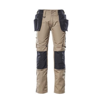 Kassel Hose mit Hängetaschen UNIQUE, Hellkhaki/Schwarz, Größe 82C51
