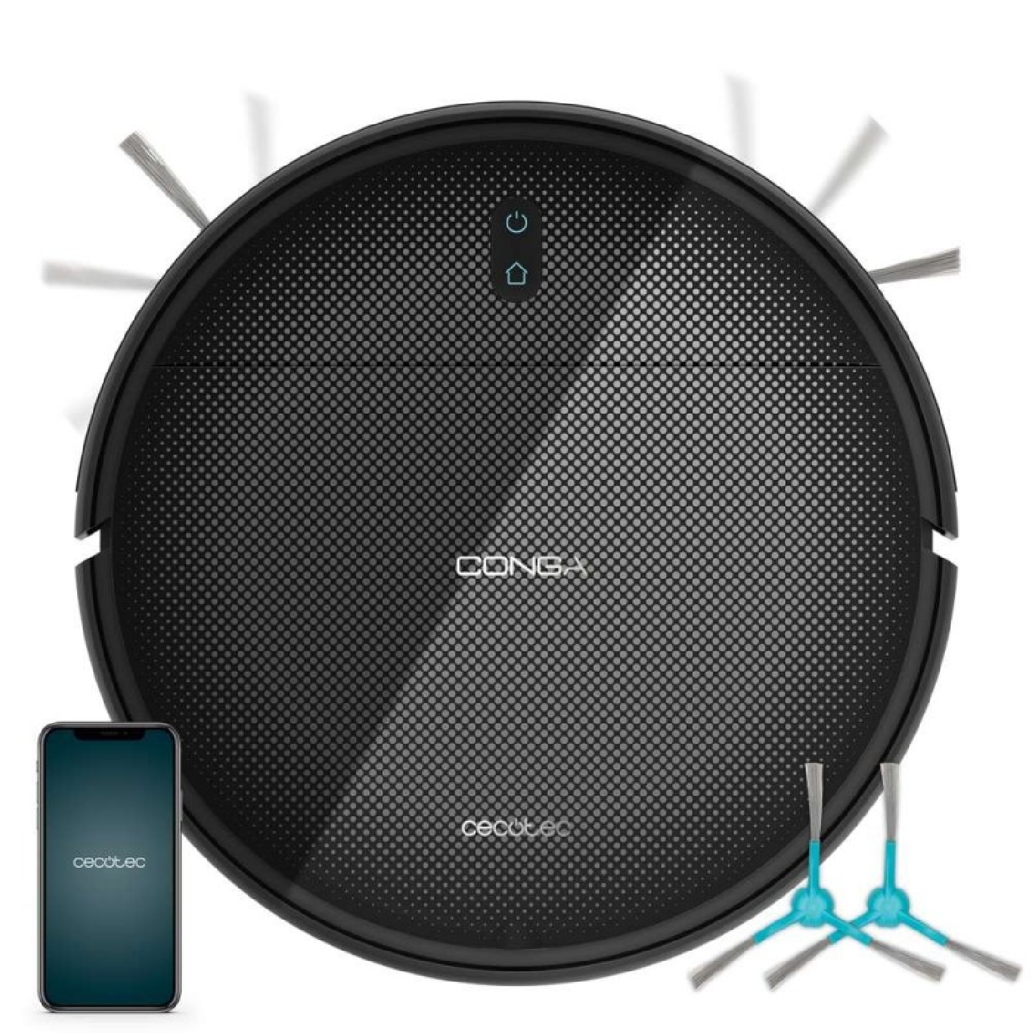 Cecotec Conga M10 Ultra Saugroboter, Gyroskopische Navigation, Starke Saugkraft Von 3000 Pa, 150 Minuten Akkulaufzeit