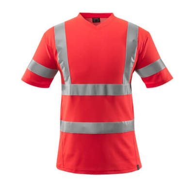 T-Shirt SAFE CLASSIC, hi-vis Rot, Größe 2XL