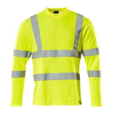 T-Shirt, Langarm SAFE CLASSIC, hi-vis Gelb, Größe 2XL