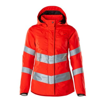Winterjacke SAFE SUPREME, hi-vis Rot, Größe S
