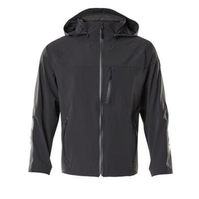 Hard Shell Jacke UNIQUE, Schwarz, Größe L