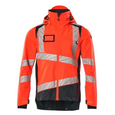 Hard Shell Jacke ACCELERATE SAFE, hi-vis Rot/Schwarzblau, Größe 3XL
