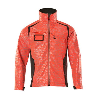 Soft Shell Jacke ACCELERATE SAFE, hi-vis Rot/Dunkelanthrazit, Größe 2XL