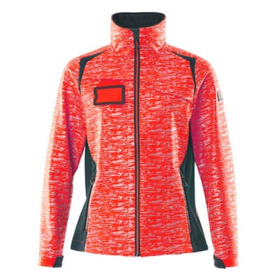 Soft Shell Jacke ACCELERATE SAFE, hi-vis Rot/Schwarzblau, Größe 2XL