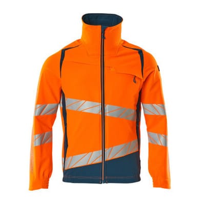 Jacke ACCELERATE SAFE, hi-vis Orange/Dunkelpetroleum, Größe S