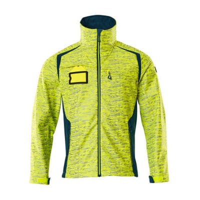 Soft Shell Jacke ACCELERATE SAFE, hi-vis Gelb/Dunkelpetroleum, Größe M