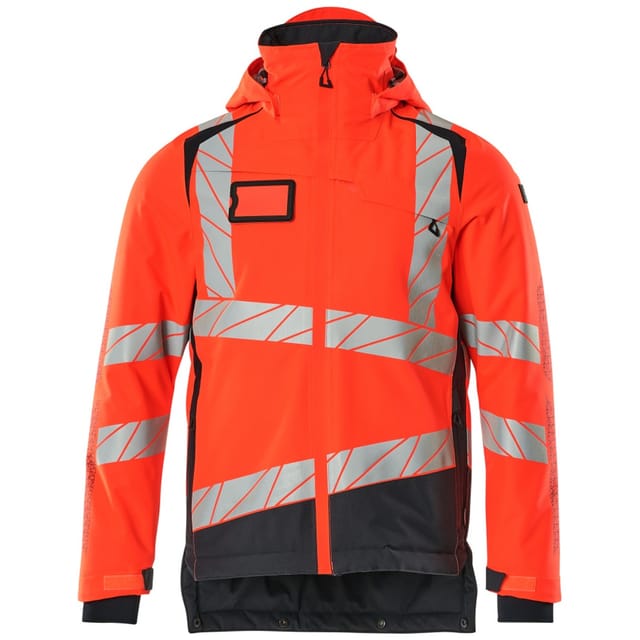 Winterjacke ACCELERATE SAFE, hi-vis Rot/Schwarzblau, Größe S