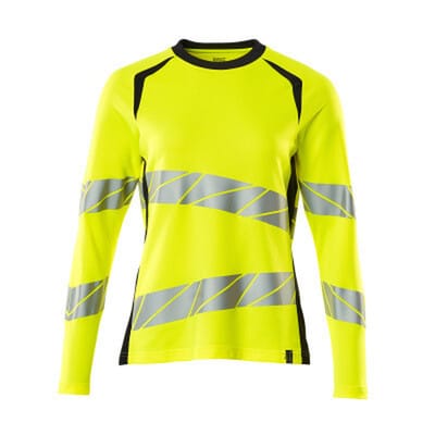 T-Shirt, Langarm ACCELERATE SAFE, hi-vis Gelb/Schwarzblau, Größe L-ONE