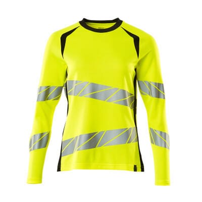 T-Shirt, Langarm ACCELERATE SAFE, hi-vis Gelb/Schwarz, Größe XL-ONE
