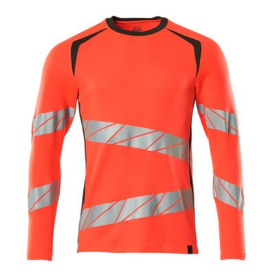 T-Shirt, Langarm ACCELERATE SAFE, hi-vis Rot/Dunkelanthrazit, Größe 4XL-ONE