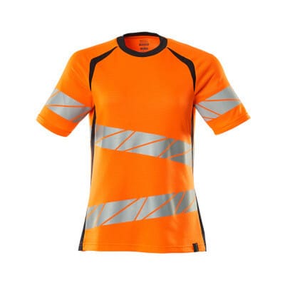 T-Shirt ACCELERATE SAFE, hi-vis Orange/Schwarzblau, Größe M-ONE
