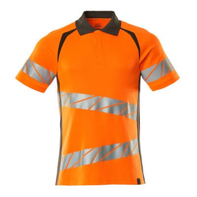 Polo-Shirt ACCELERATE SAFE, hi-vis Orange/Dunkelanthrazit, Größe S-ONE
