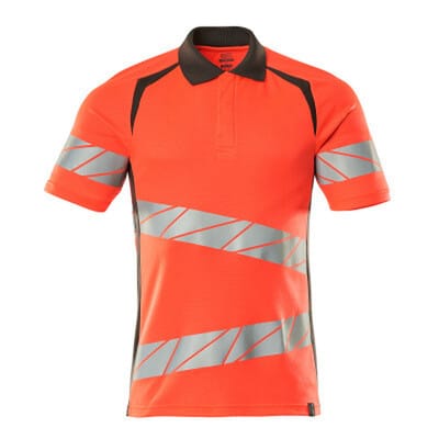 Polo-Shirt ACCELERATE SAFE, hi-vis Rot/Dunkelanthrazit, Größe L-ONE
