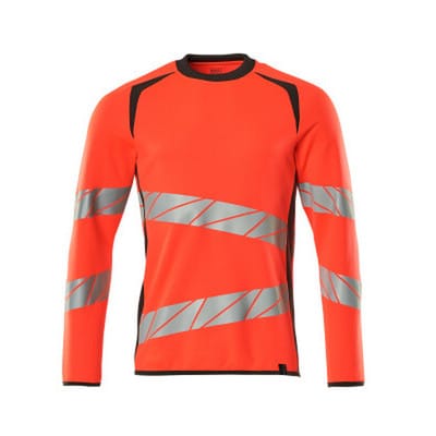 Sweatshirt ACCELERATE SAFE, hi-vis Rot/Dunkelanthrazit, Größe L-ONE