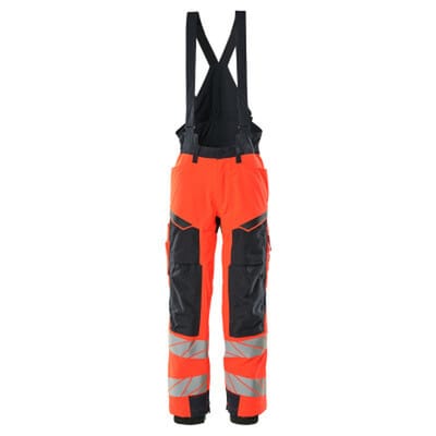 Winterhose ACCELERATE SAFE, hi-vis Rot/Schwarzblau, Größe M