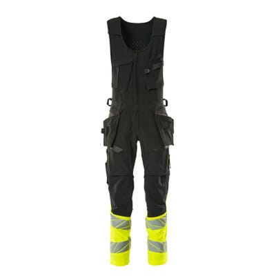 Kombihose ACCELERATE SAFE, Schwarz/hi-vis Gelb, Größe 76C48
