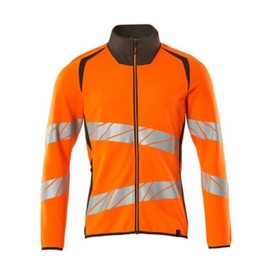 Sweatshirt mit Reißverschluss - ACCELERATE SAFE - hi-vis Orange/Dunkelanthrazit, Gr. XL