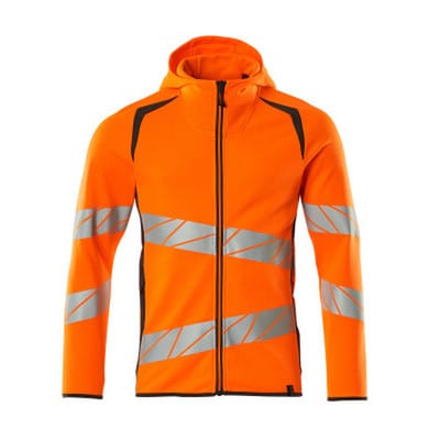 Kapuzensweatshirt mit Reißverschluss - ACCELERATE SAFE - hi-vis Orange/Dunkelanthrazit, Gr. XL