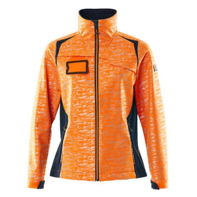 Soft Shell Jacke ACCELERATE SAFE, hi-vis Orange/Schwarzblau, Größe XS