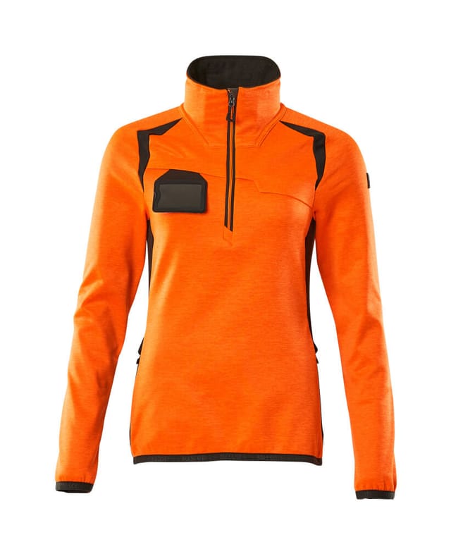 Fleecepullover mit kurzem Reißverschluss - ACCELERATE SAFE - hi-vis Orange/Dunkelanthrazit, Gr. 4XL