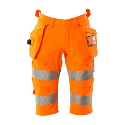 Shorts, lang mit Hängetaschen ACCELERATE SAFE, hi-vis Orange, Größe C50