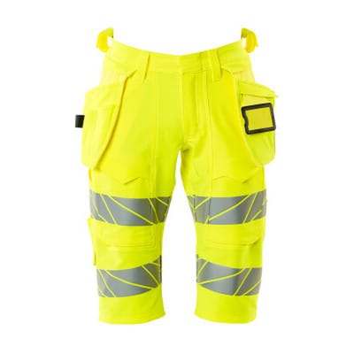 Shorts, lang mit Hängetaschen ACCELERATE SAFE, hi-vis Gelb, Größe C50