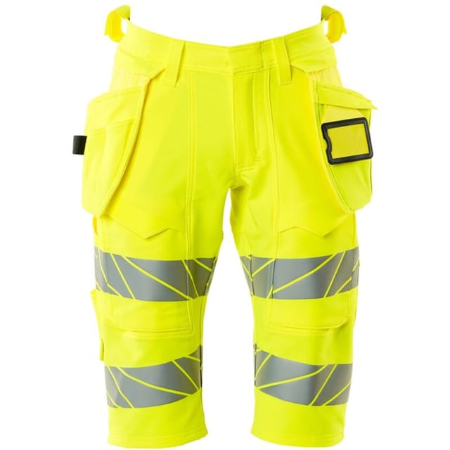 Shorts, lang mit Hängetaschen ACCELERATE SAFE, hi-vis Gelb, Größe C66