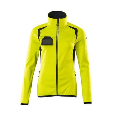 Fleecepullover mit Reißverschluss - ACCELERATE SAFE - hi-vis Gelb/Schwarzblau, Gr. 4XL