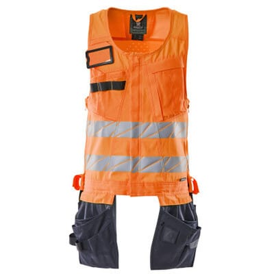 Werkzeugweste ACCELERATE SAFE, hi-vis Orange/Schwarzblau, Größe S