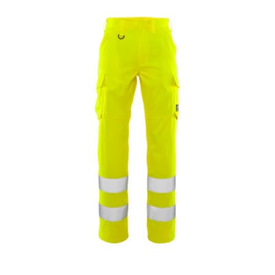 Hose mit Schenkeltaschen SAFE LIGHT, hi-vis Gelb, Größe 76C56
