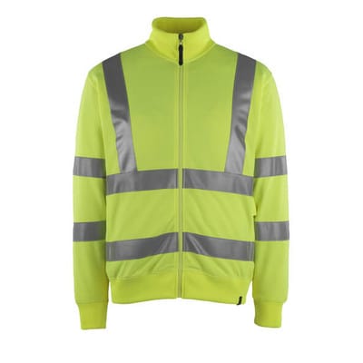 Maringa Sweatshirt mit Reißverschluss SAFE CLASSIC, hi-vis Gelb, Größe 3XL