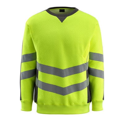 Wigton Sweatshirt SAFE SUPREME, hi-vis Gelb/Dunkelanthrazit, Größe 2XL