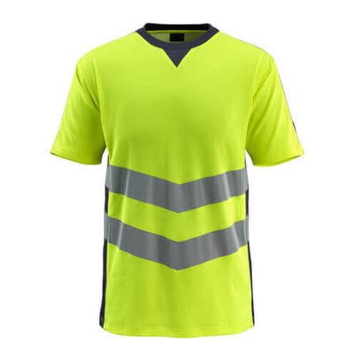 Sandwell T-Shirt SAFE SUPREME, hi-vis Gelb/Schwarzblau, Größe 4XL