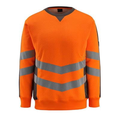 Wigton Sweatshirt SAFE SUPREME, hi-vis Orange/Dunkelanthrazit, Größe 4XL