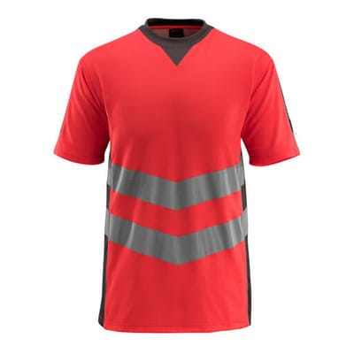 Sandwell T-Shirt SAFE SUPREME, hi-vis Rot/Dunkelanthrazit, Größe S