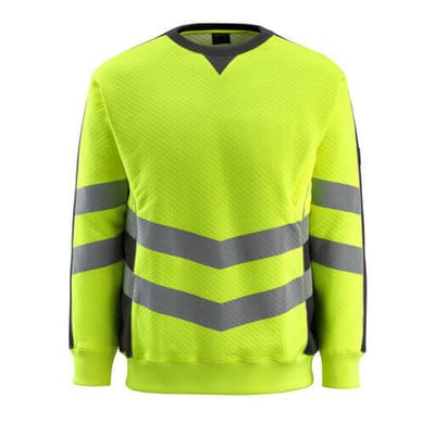Wigton Sweatshirt SAFE SUPREME, hi-vis Gelb/Schwarz, Größe S