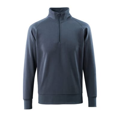 Sweatshirt mit kurzem Reißverschluss CROSSOVER, Schwarzblau, Größe L