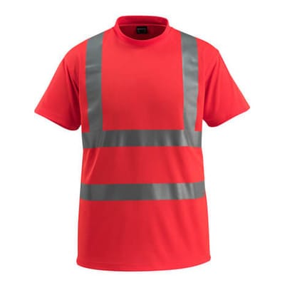 T-Shirt SAFE LIGHT, hi-vis Rot, Größe 3XL