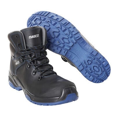 Sicherheitsstiefel FOOTWEAR FLEX, Schwarz/Kornblau, Größe 1044