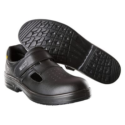 Sicherheitssandale FOOTWEAR CLEAR, Schwarz, Größe 0837
