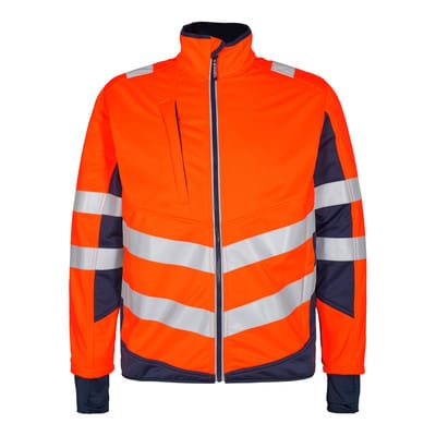 Safety Softshelljacke, orange/blue ink, Gr. 2XL