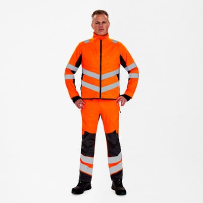 Safety Arbeitsjacke, orange/anthrazit grau, Gr. XL
