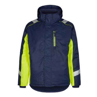 Cargo Winterjacke, blue ink/gelb, Gr. M
